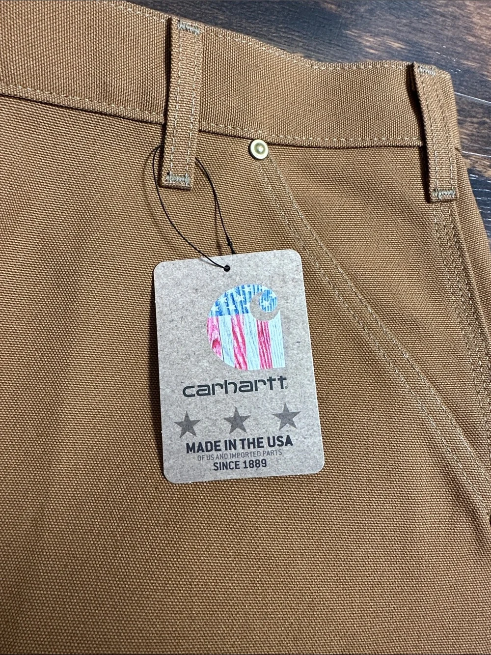🔥 Carhartt B01 Loose Fit Firm Duck Work Dungarees 36x32 NWT 🛠️ - Picture 4 of 8